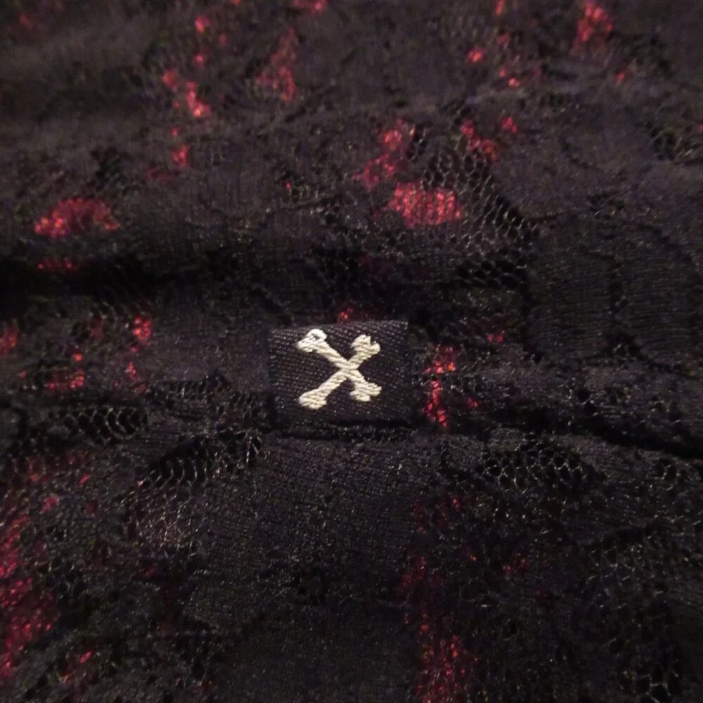 Royal Bones / Daang Goodman Black Lace Slip Dress, Medium Hot Topic - Picture 11 of 11